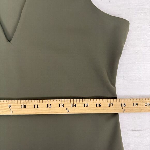 Good American Scuba Deep V Tank Bodysuit Plus Size 3XL Fatigue Green Sculpting - Picture 13 of 16